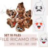 file ricamo ith cacchine peluche emojii