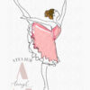 Ballerina classica file ricamo, embroidery design