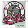 file ricamo patch i love padel